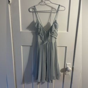 Guess Blue Pin-Striped Dress